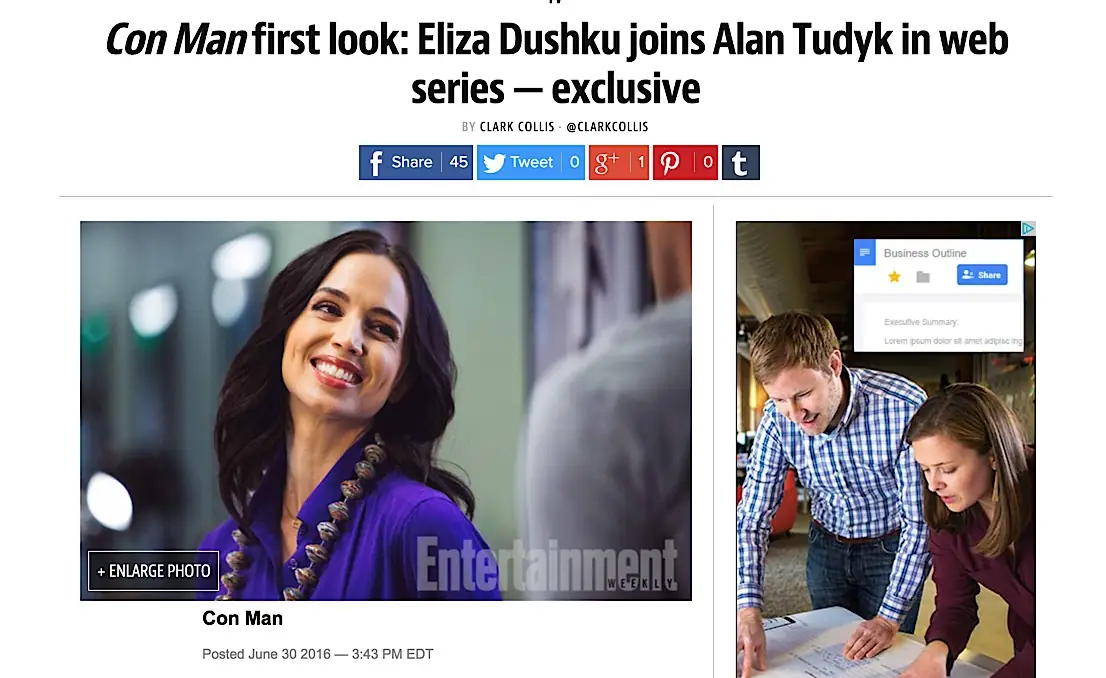 Los Angeles Times - Alan Tudyk's and Nathan Fillion's 'Con Man' sets up shop at Comic-Con HQ for Season 2