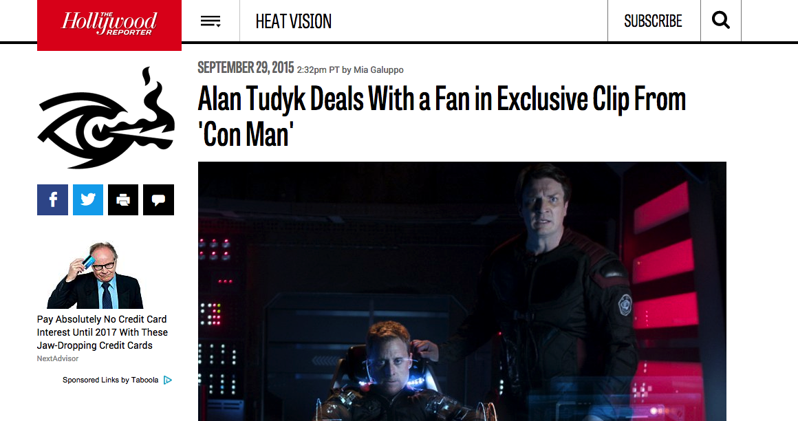 THR - Alan Tudyk Deals With a Fan in Exclusive Clip From 'Con Man'