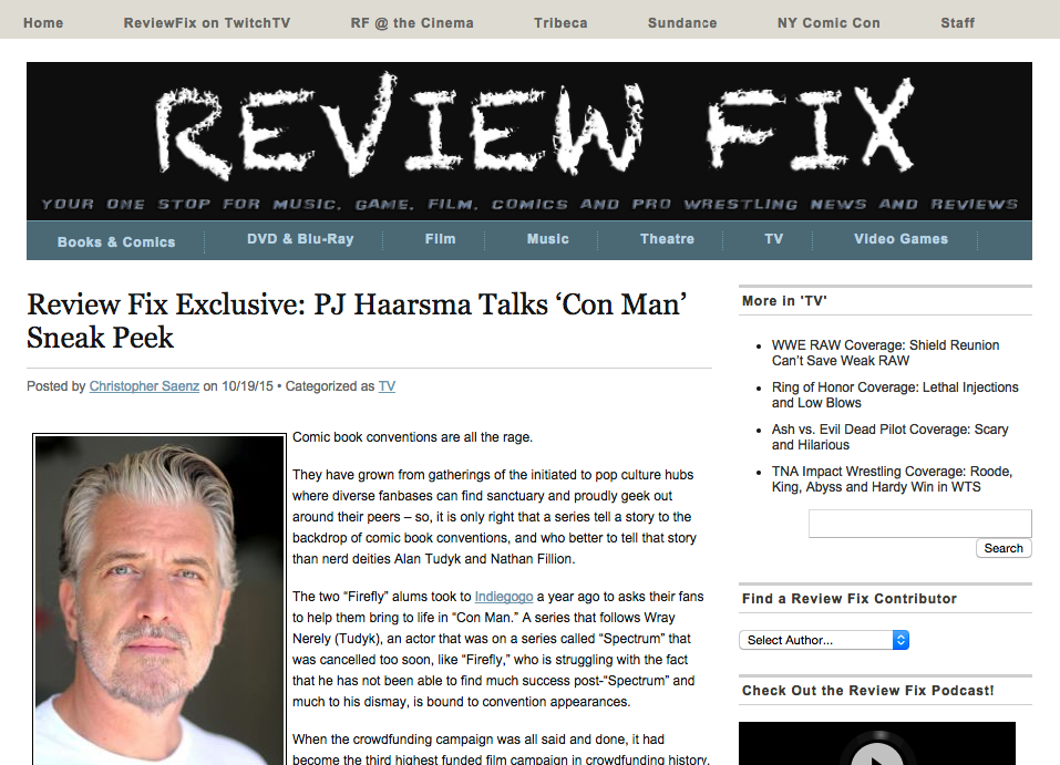 Review Fix Exclusive: PJ Haarsma Talks ‘Con Man’ Sneak Peek