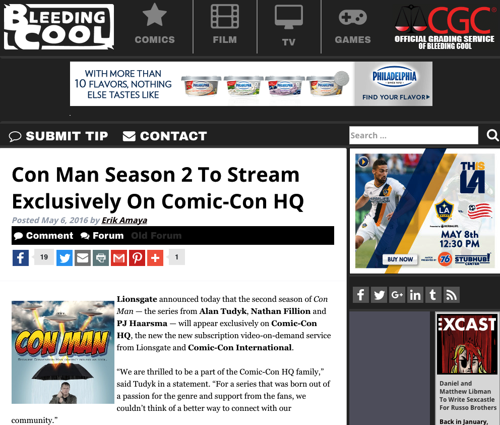 Bleeding Cool - Con Man Season 2 To Stream Exclusively On Comic-Con HQ